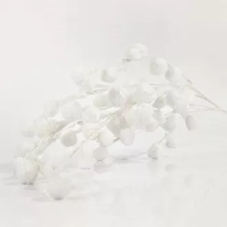 Eurolamp Dekoracja świąteczna biała gałązka, 105 cm, 1 szt.