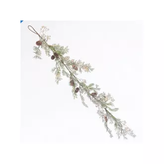 Eurolamp Dekoracja świąteczna gałązka z szyszką i jeleniem, 150 cm, 1 szt.