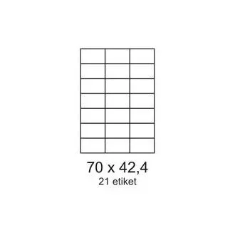 Etykiety 70x42,3mm 21 etykiet na arkusz 100 arkuszy Smartline