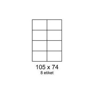 Etykiety 105x74mm 8 etykiet na arkusz 100 arkuszy Smartline
