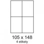 Etykiety 105x148,5mm 4 etykiety na arkusz 100 arkuszy Smartline