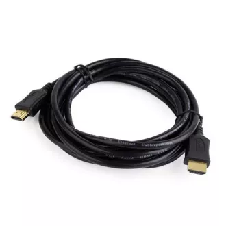 Kabel GEMBIRD HDMI-HDMI 3m, 1.4, ekranowany M/M, pozłacane styki, CCS, ethernet, czarny Kabel GEMBIRD HDMI-HDMI 3m, 1.4, ekranowany M/M, pozłacane styki, CCS, ethernet, czarny