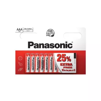 PANASONIC Red Zinc Carbon Batteries R03RZ/10HH AAA 1, 5V (Blistr 10szt)