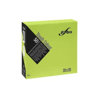 Serwetki papierowe INFIBRA 2vrs. 33x33cm limonka 50szt