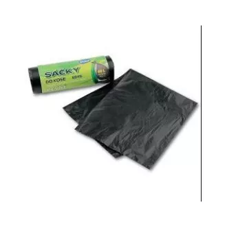 Worki na odpady HDPE 60x70cm 60L 10mic 20szt w rolce