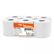 Papier toaletowy Jumbo 195mm 2szt. Celtex S-Plus biały 12szt / sprzedaż całego opakowania 12 rolek