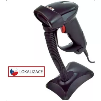 Czytnik laserowy Virtuos HT-900A, USB (emulacja klawiatury / RS232), czarny