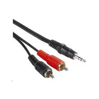 PREMIUMCORD Kabel audio 3, 5mm Jack - 2x Cinch 3m (M/M, stereo)