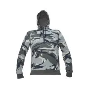 CRAMBE bluza z kapturem szara moro XS