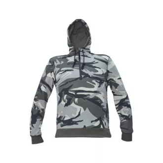 CRAMBE bluza z kapturem szara moro XS