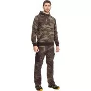 CRAMBE bluza z kapturem szara moro XS