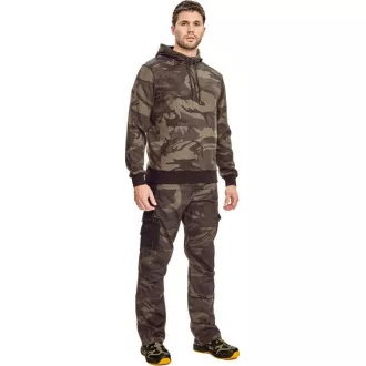 CRAMBE bluza z kapturem szara moro S