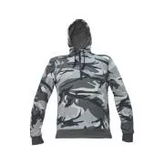 CRAMBE bluza z kapturem szara moro XXL
