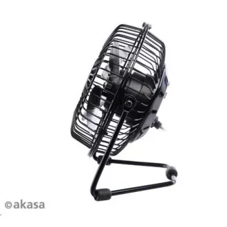 Wentylator stołowy AKASA 4", 150 x 160 x 85mm, zasilanie z portu USB, aluminiowe łopatki Wentylator stołowy AKASA 4", 150 x 160 x 85mm, zasilanie z portu USB, aluminiowe łopatki