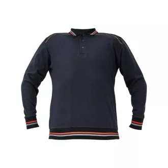 Bluza polo KNOXFIELD antracyt / czerwona M