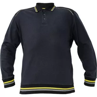 Bluza polo KNOXFIELD antracyt / czerwona M