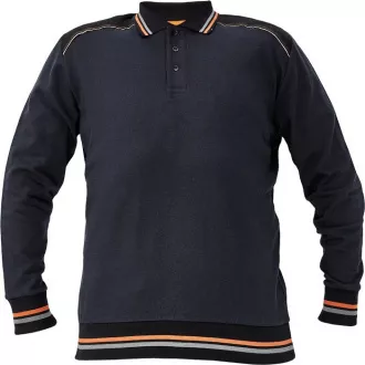 Bluza polo KNOXFIELD antracyt / żółta S Bluza polo KNOXFIELD antracyt / żółta S