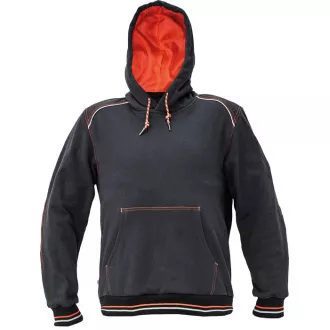 KNOXFIELD bluza z kapturem kangurka antr / pomarańczowa XS KNOXFIELD bluza z kapturem kangurka antr / pomarańczowa XS