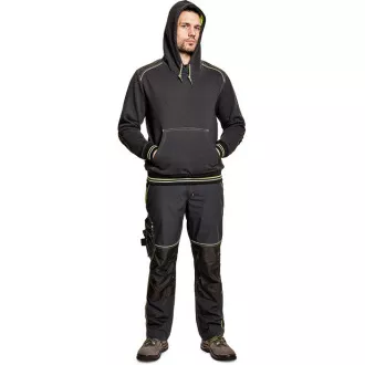 KNOXFIELD bluza z kapturem kangurka antr / pomarańczowy 3XL KNOXFIELD bluza z kapturem kangurka antr / pomarańczowy 3XL