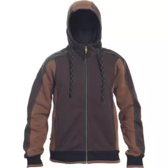 Bluza z kapturem DAYBORO ciemnobrązowa S