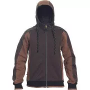 Bluza z kapturem DAYBORO ciemnobrązowa L