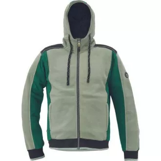 Bluza z kapturem DAYBORO mech zielona XL