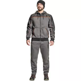 Bluza z kapturem CREMORNE szara XL