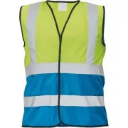 Kamizelka LYNX DUO żółta / królewski 3XL