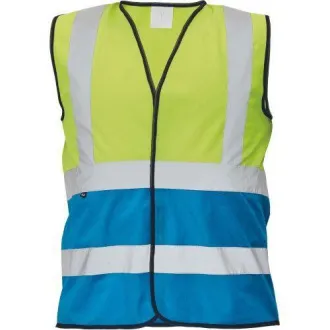 Kamizelka LYNX DUO żółta / królewski 3XL