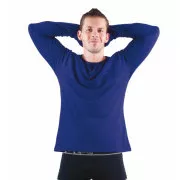 CAMBON T-shirt z długim rękawem błękit królewski S