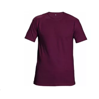 T-shirt TEESTA bordowy XS