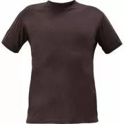 T-shirt TEESTA ciemnobrązowy XS