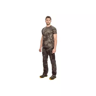 CRAMBE t-shirt beżowy kamuflaż M