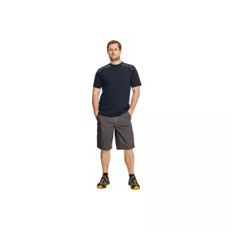 T-shirt KNOXFIELD antracyt / czerwony XXL