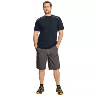 T-shirt KNOXFIELD antracyt / czerwony XXL