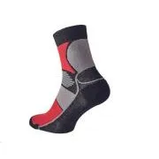 Skarpety KNOXFIELD BASIC czarne/czerwone 39/40