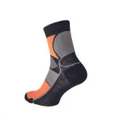 Skarpety KNOXFIELD BASIC czarne/pomarańczowe 45/46