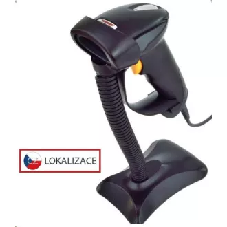 Czytnik CCD Virtuos HT-310A dalekiego zasięgu, USB (klawiatura / RS232), podstawka, czarny Czytnik CCD Virtuos HT-310A dalekiego zasięgu, USB (klawiatura / RS232), podstawka, czarny