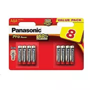 PANASONIC Baterie alkaliczne Pro Power LR03PPG / 8BW AAA 1,5V (blister 8szt)