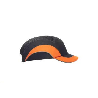 JSP HARDCAP A1  5cm czarny/pomarańczowy HV