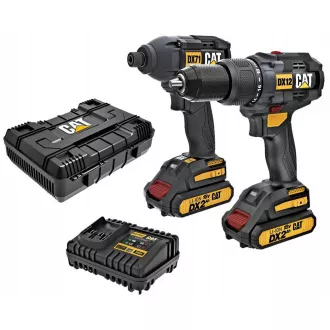 Zestaw Caterpillar Carbonless 2w1, wiertarka udarowa i wkrętarka udarowa, Zestaw Caterpillar Carbonless 2w1, wiertarka udarowa i wkrętarka udarowa,