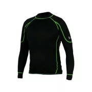 Funkcjonalna koszulka męska REWARD, dl. rękaw, czarno-zielony, rozmiar XL