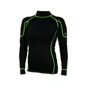 Funkcjonalna koszulka damska REWARD, dl. rękaw, czarno-zielony, rozmiar XL