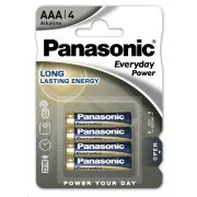 PANASONIC Baterie alkaliczne Everyday Power LR03EPS / 4BP AAA 1,5V (4 szt. w blistrze)