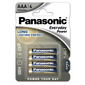 PANASONIC Baterie alkaliczne Everyday Power LR03EPS / 4BP AAA 1,5V (4 szt. w blistrze)