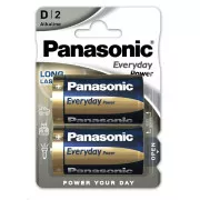 PANASONIC Baterie alkaliczne Everyday Power LR20EPS / 2BP D 1,5V (blister 2 szt.)