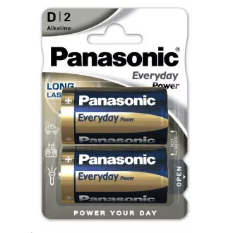 PANASONIC Baterie alkaliczne Everyday Power LR20EPS / 2BP D 1,5V (blister 2 szt.) PANASONIC Baterie alkaliczne Everyday Power LR20EPS / 2BP D 1,5V (blister 2 szt.)