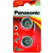 Bateria litowa PANASONIC (przycisk) CR-2025EL / 2B 3V (blister 2szt)
