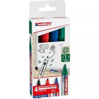 Marker do tablic Edding 360/4 4 kolory końcówka rolkowa 1,5-3mm Marker do tablic Edding 360/4 4 kolory końcówka rolkowa 1,5-3mm