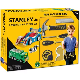 Stanley Jr. U003-K02-T06-SY Zestaw 2 samochodów i 5 narzędzi